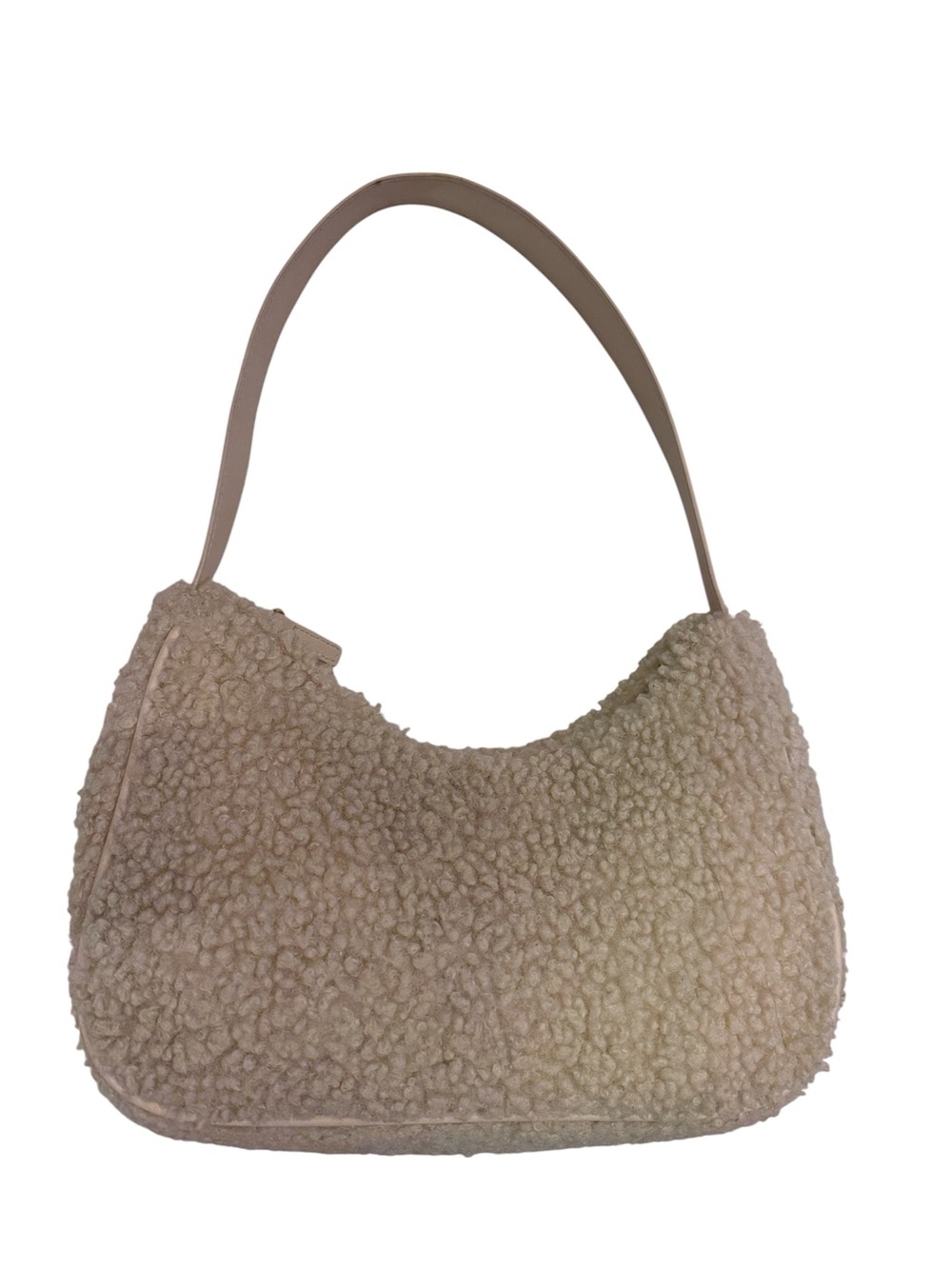 H&M Cream Sherpa Shoulder Bag - Women's Cozy Tote
